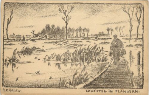 Laufsteg in Flandern