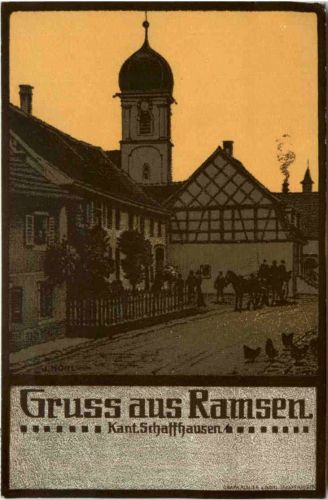 Gruss aus Ramsen - Schaffhausen - Litho