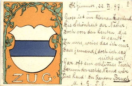 Zug - Wappen - Litho