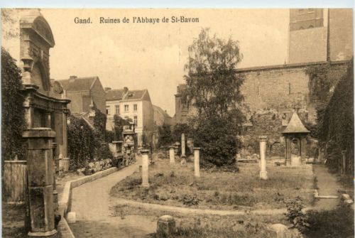 Gand - Ruines de l Abbaye de St. Bavon