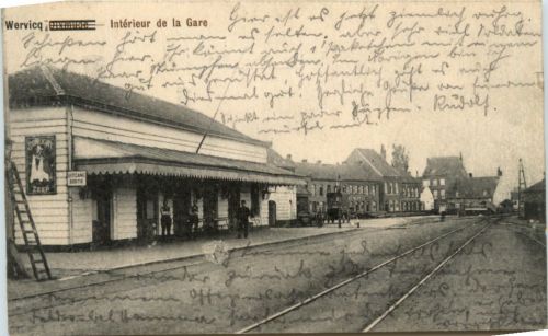 Wevicq - Interieur de la Gare - Feldpost 3. Infanterie Division