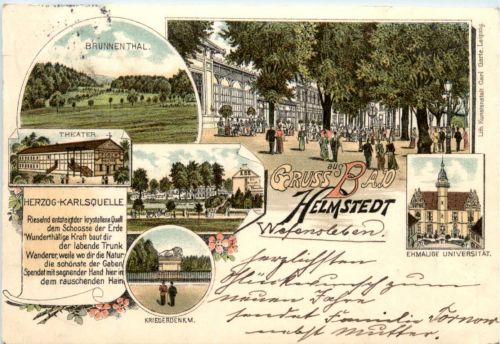 Gruss aus Bad Helmstedt - Litho