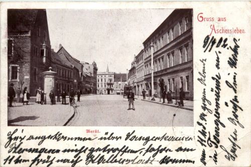Gruss aus Aschersleben - Markt