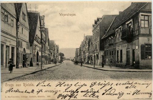 Gruss aus Rinteln - Weserstrasse