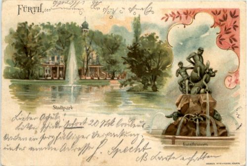 Fürth - Litho - Stadtpark