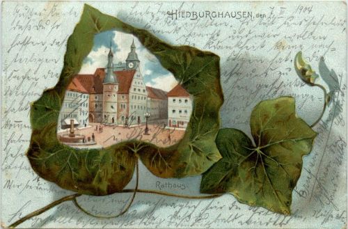 Hildburghausen - Rathaus Litho