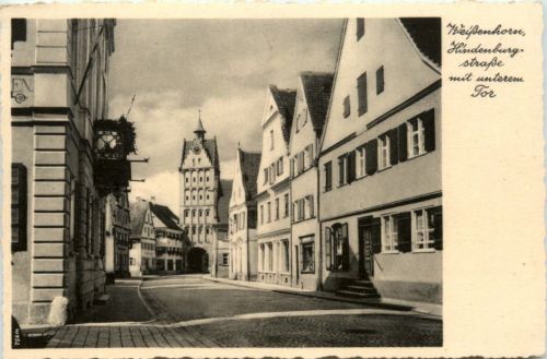 Weissenhorn - Hindenburgstrasse mit unterem Tor