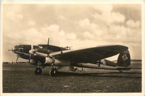 Wehrmacht Heinkel Kampfflugzeug He 111 - 3. Reich