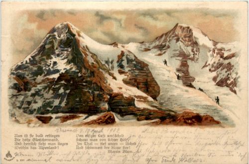 Berge - Alpen - Litho