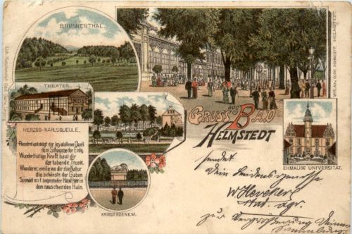 Gruss aus Bad Helmstedt - Litho