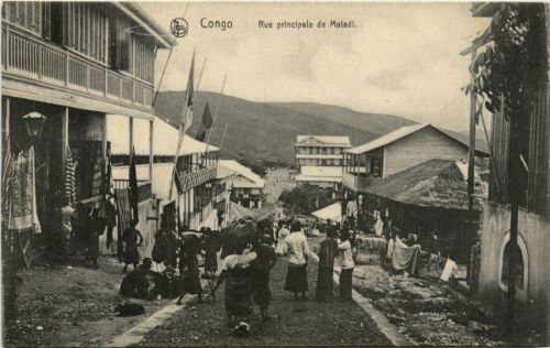 Congo Belge - Rue principale de Matadi