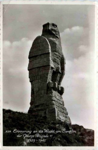 Erinnerung an die Wacht am Simplon