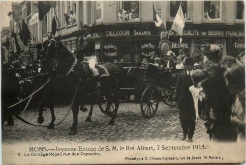Mons - Joyeuse Entree de SM le Roi Albert 1913