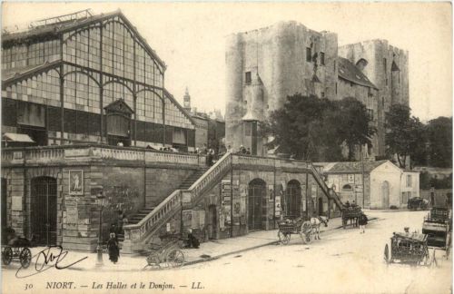Niort - Les Halles et le Donjon