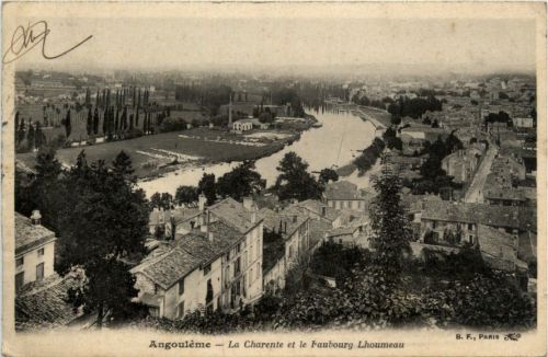 Angouleme - La Charente et le Faubourg Lhoumeau