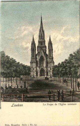Laeken - Le Projet de l Eglise terminee