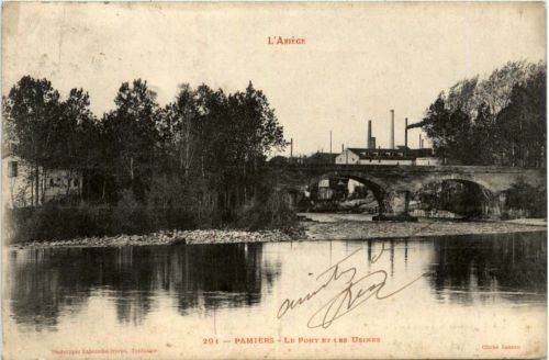 Pamiers - Le Pont et les Usines