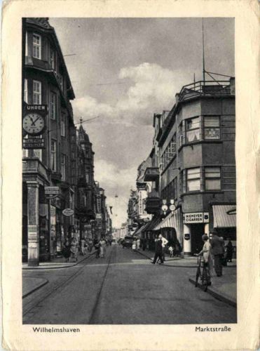 Wilhelmshaven - Marktstrasse - Feldpost 3. Reich