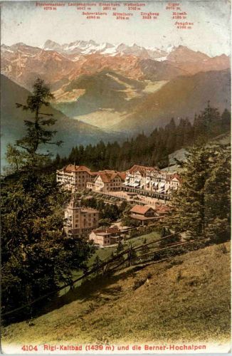 Rigi Kaltbad und die Berner Hochalpen