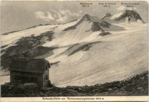 Rotondo Hütte m Wyttenwassergletscher