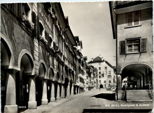 Wil - Marktgasse und Rathaus