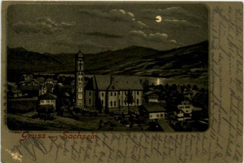 Gruss aus Sachseln - Litho