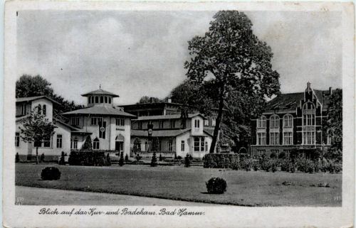 Bad Hamm - Blick auf das Kur- und Badehaus - 3. Reich