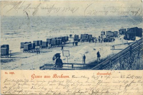 Gruss aus Borkum - Herrenbad