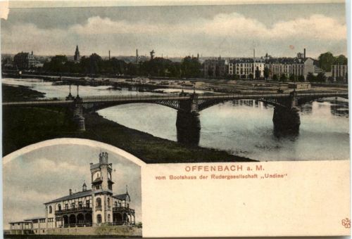 Offenbach - vom Bootshaus der Rudergesellschaft Undine