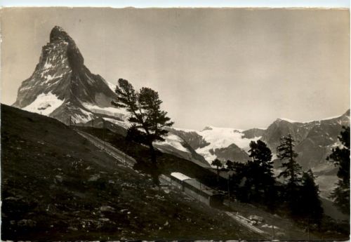 Zermatt, Gornergrat Bahn u. Matterhorn