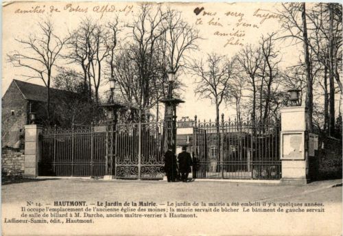 Hautmont, le Jardin de la mairie