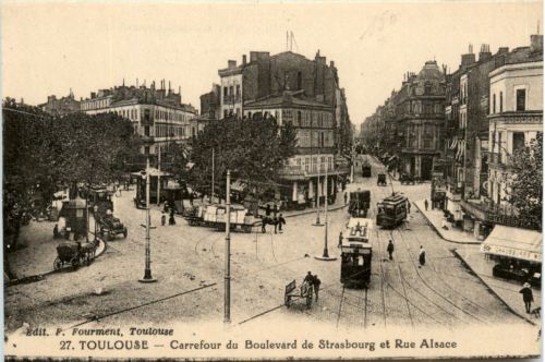 Toulouse, Carrefour du Boulevard de Strasbourg et Rue Alsace