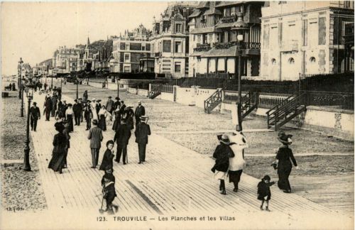 Trouville, Les Planches et les Villas