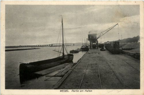Wesel, Partie am Hafen