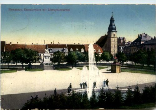 Pirmasens, Exerzierplatz mit Bismarckdenkmal