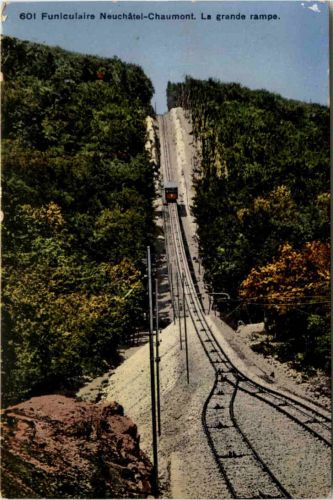 Funiculaire Neuchatel Chaumont, La grande rampe