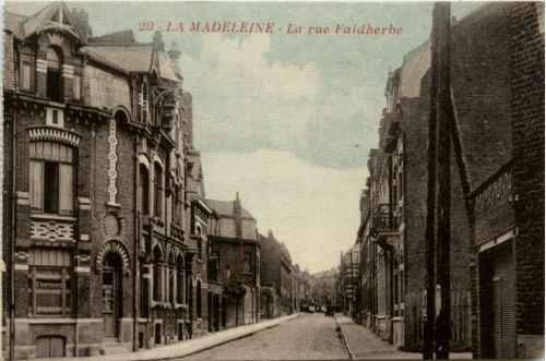 La Madeleine, La rue Faidherbe