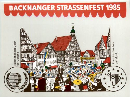 Backnang, Strassenfest 1985