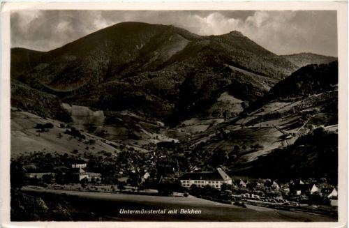 Untermünstertal mit Belchen