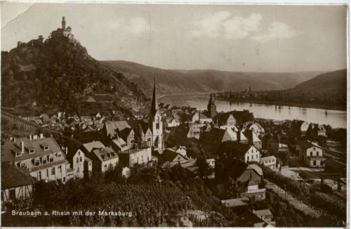 Braubach a. Rhein, mit der Marksburg