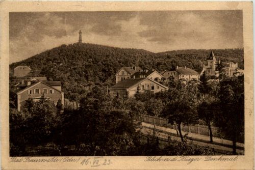 Bad Freienwalde, Blick nach dem Kriegerdenkmal
