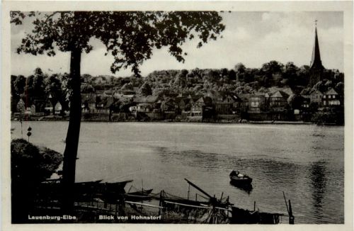 Lauenburg-elbe, Blick von Hohnstorf