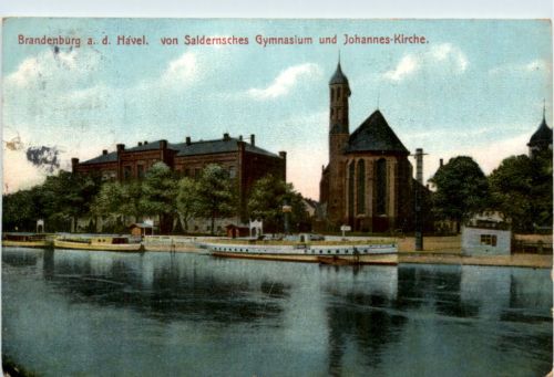 Brandenburg-Havel, von Saldernsches Gymnasium und Johannes-Kirche