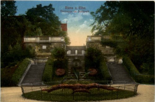 Riesa a. Elbe, Freitreppe im Stadtpark