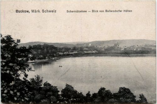 Buckow, Schermützelsee, Blick von Bollersdorfer Höhen
