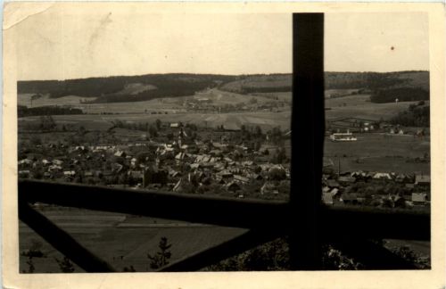Schalkau/Thür., Blick von der Galgenberg-Schutzhütte