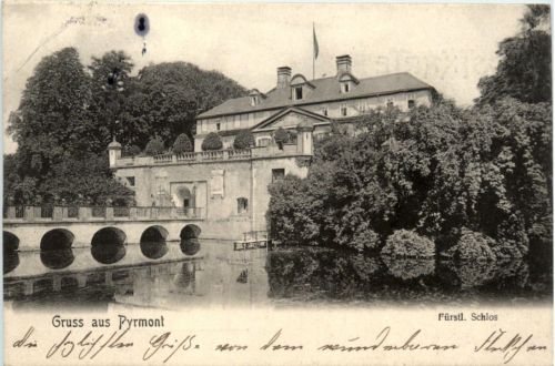 Gruss aus Pyrmont, Fürstl. Schloss