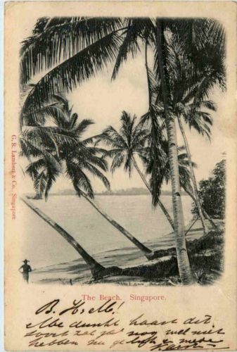 Singapore - The Beach - Prägekarte