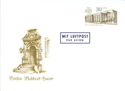 DDR - Berlin-Ribbeck-Haus - Ganzsache