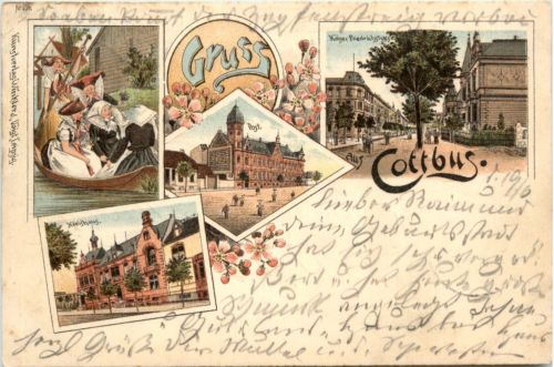 Gruss aus Cottbus - Litho